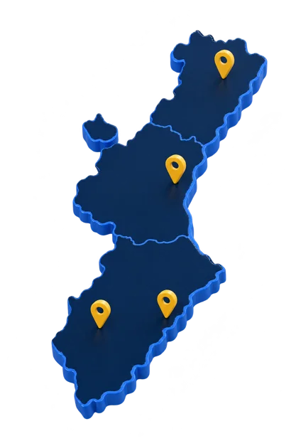 Mapa de la Comunitat Valenciana